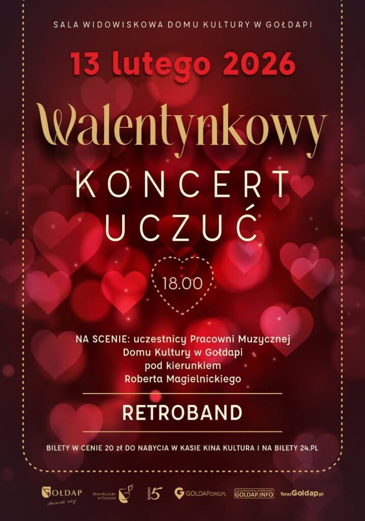 Walentynkowy koncert uczuć w Gołdapi już 13 lutego