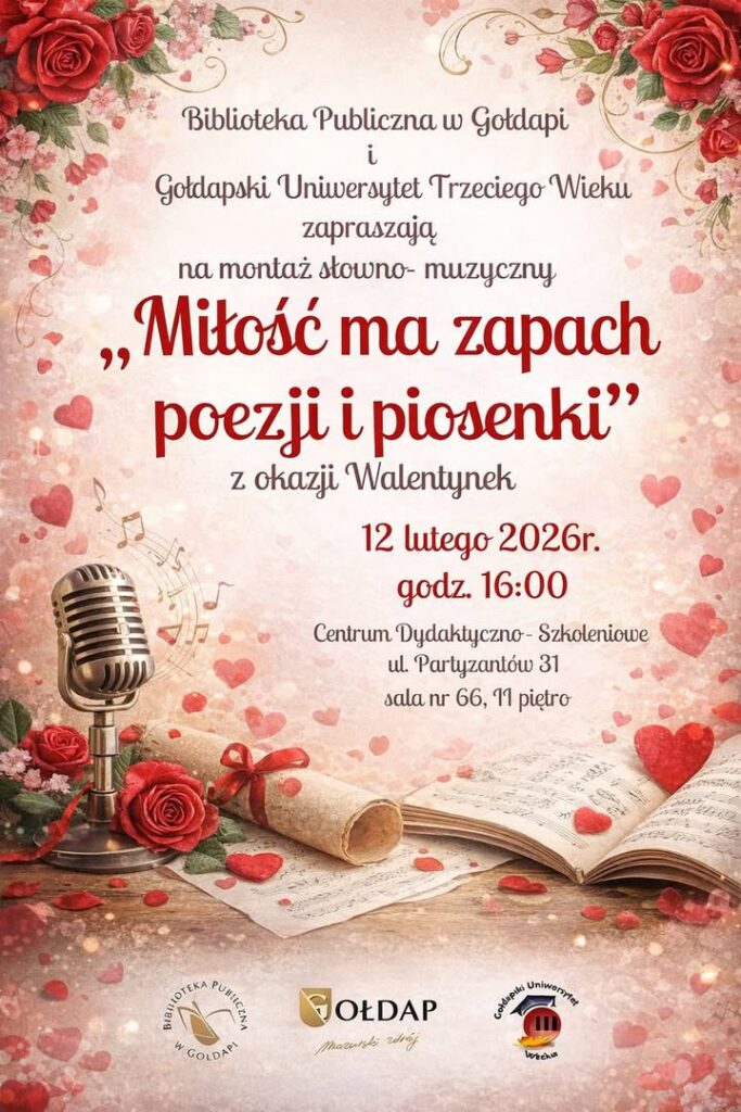 Montaż słowno-muzyczny z okazji Walentynek w Gołdapi