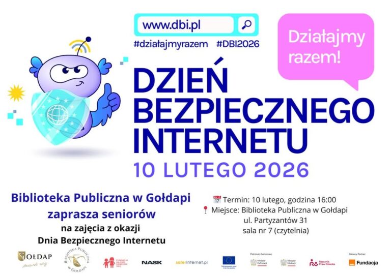 Zajęcia dla seniorów w bibliotece z okazji Dnia Bezpiecznego Internetu