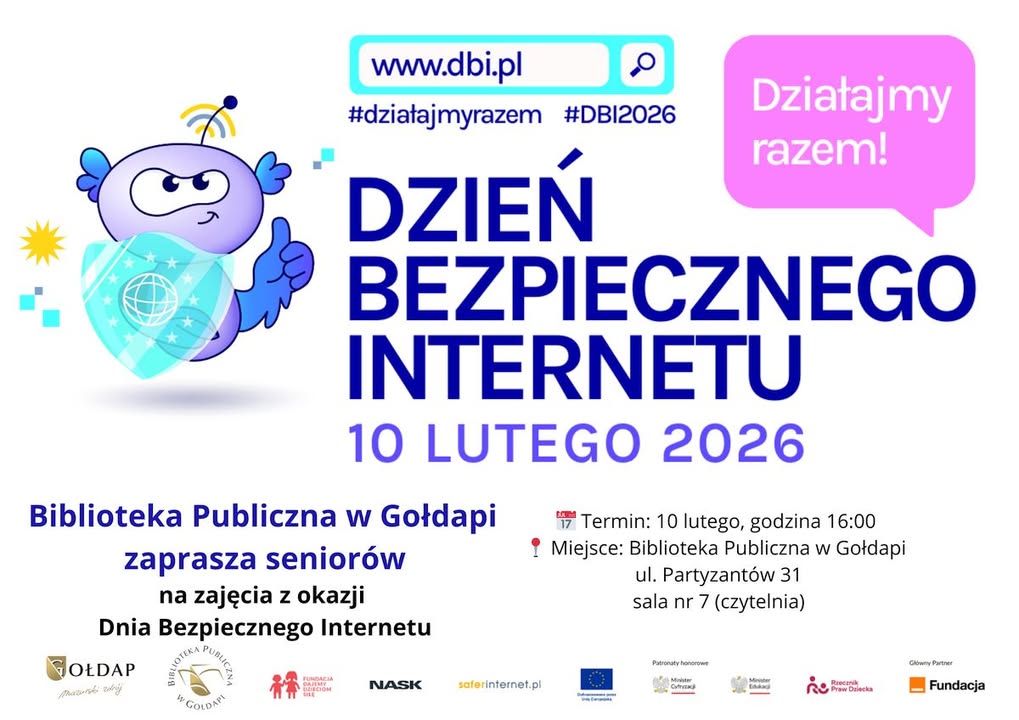 Zajęcia dla seniorów w bibliotece z okazji Dnia Bezpiecznego Internetu