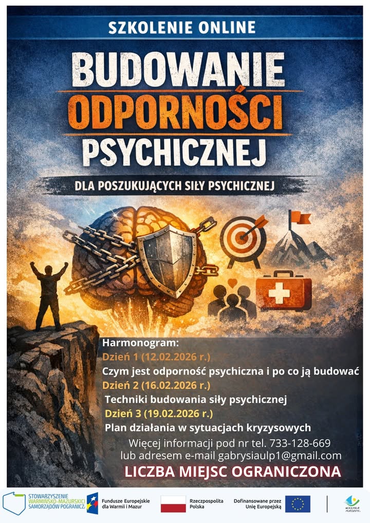 Bezplatne szkolenie online o budowaniu odporności psychicznej
