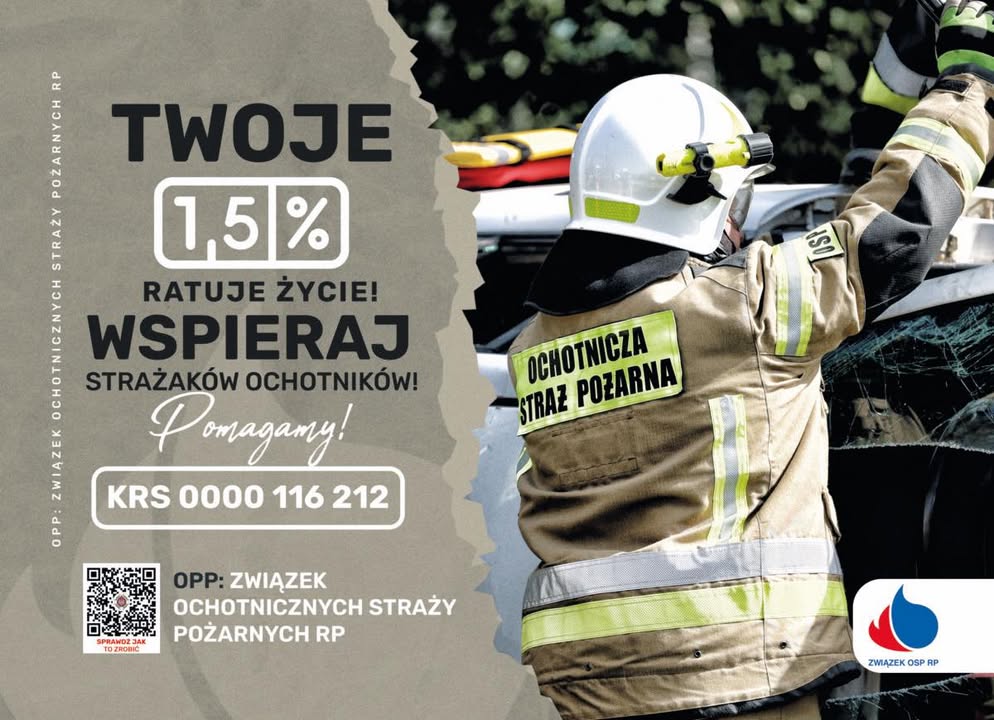 Wsparcie dla OSP Banie Mazurskie – przekaż 1,5% podatku w rozliczeniu PIT