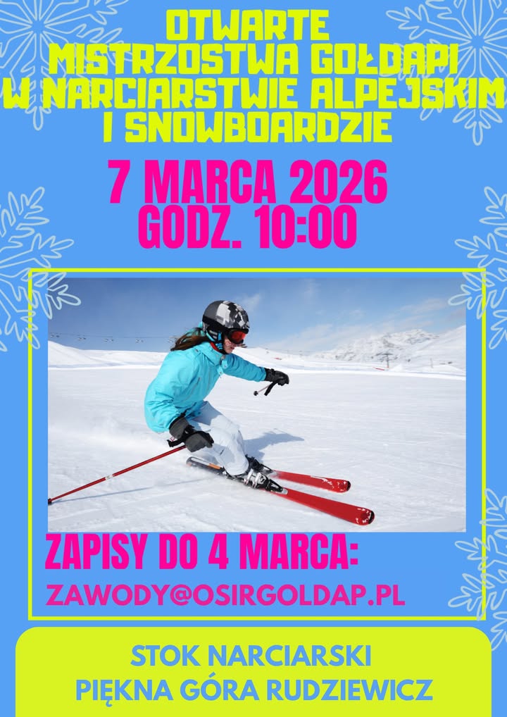 Zawody w narciarstwie i snowboardzie na Pięknej Górze 7 marca 2026 roku