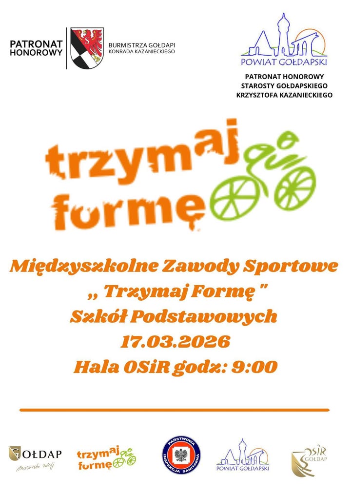 Międzyszkolne zawody sportowe „Trzymaj formę” w Gołdapi już 17 marca