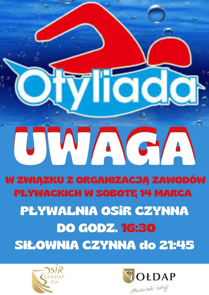 Nocny Maraton Pływacki Otyliada 2026 – informacje dla uczestników