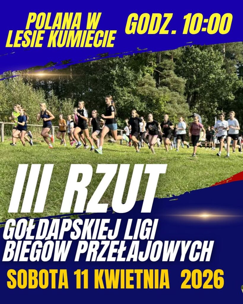 Nowy termin III rzutu Gołdapskiej Ligi Biegów Przełajowych 11 kwietnia