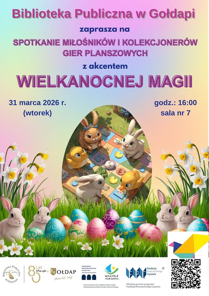 Wielkanocna magia z planszówkami w bibliotece w Gołdapi