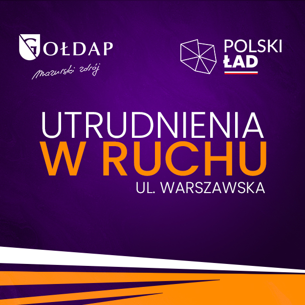 Utrudnienia w ruchu na ul. Warszawskiej w Gołdapi z powodu robót budowlanych
