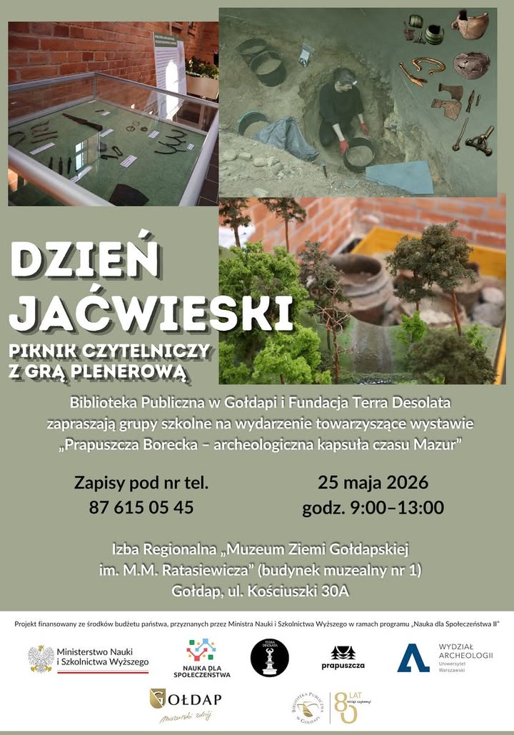 Dzień Jaćwieski – piknik czytelniczy z grą plenerową w Gołdapi