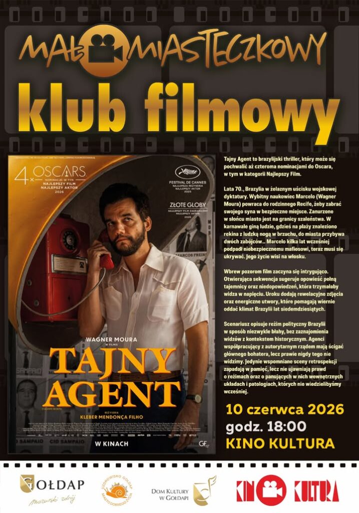 Spotkanie Małomiasteczkowego Klubu Filmowego w Kinie Kultura 10 czerwca