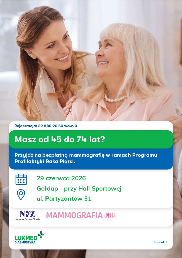 Bezpłatne badania mammograficzne 29 czerwca w LUX MED Diagnostyka