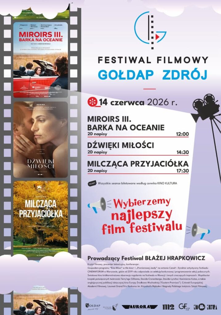 I Festiwal Filmowy „Gołdap Zdrój” już 14 czerwca w Kinie Kultura