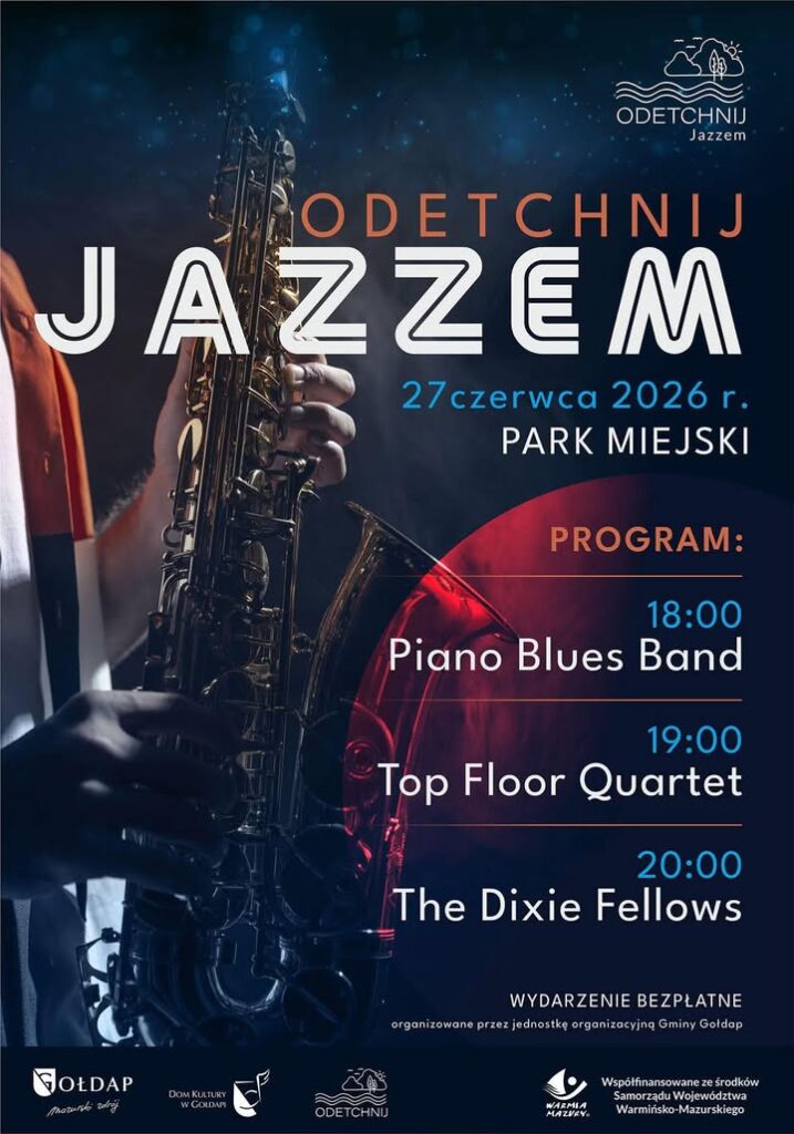 Odetchnij jazzem w Gołdapi - koncert już 27 czerwca 2026 r.
