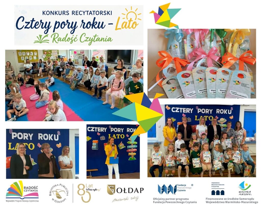 Konkurs recytatorski „Cztery pory roku – Lato” w Gołdapi zakończony sukcesem
