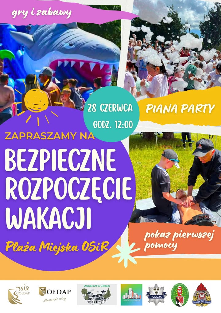 Bezpieczne rozpoczęcie wakacji w Gołdapi 28 czerwca