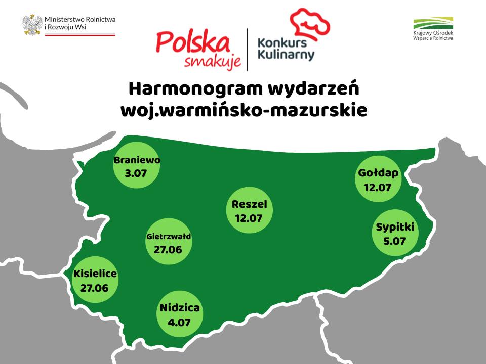 Konkurs kulinarny „Polska smakuje” w Gołdapi 12 lipca