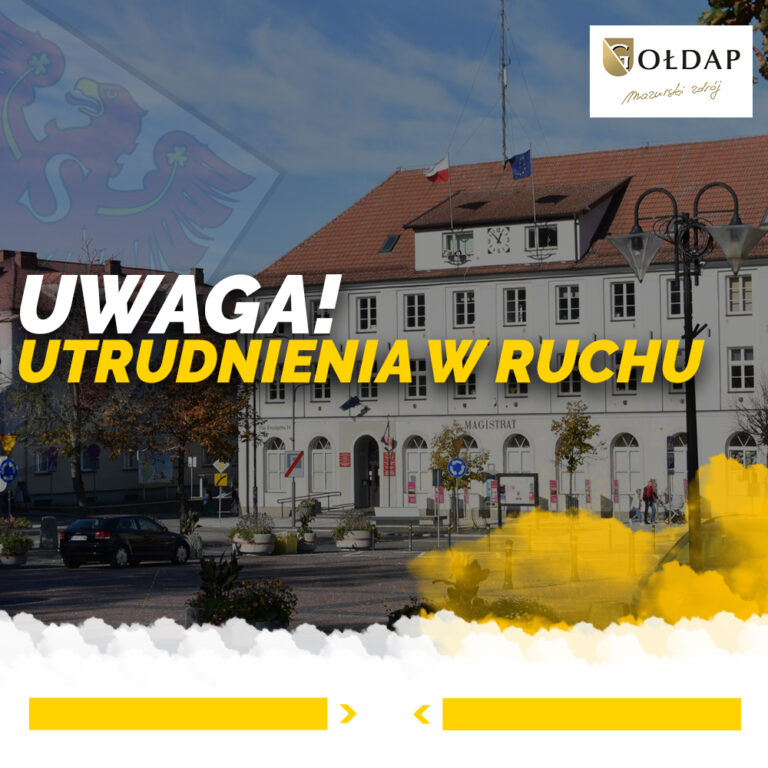 Utrudnienia w ruchu na ulicach Warszawskiej, Gumbińskiej i Mazurskiej