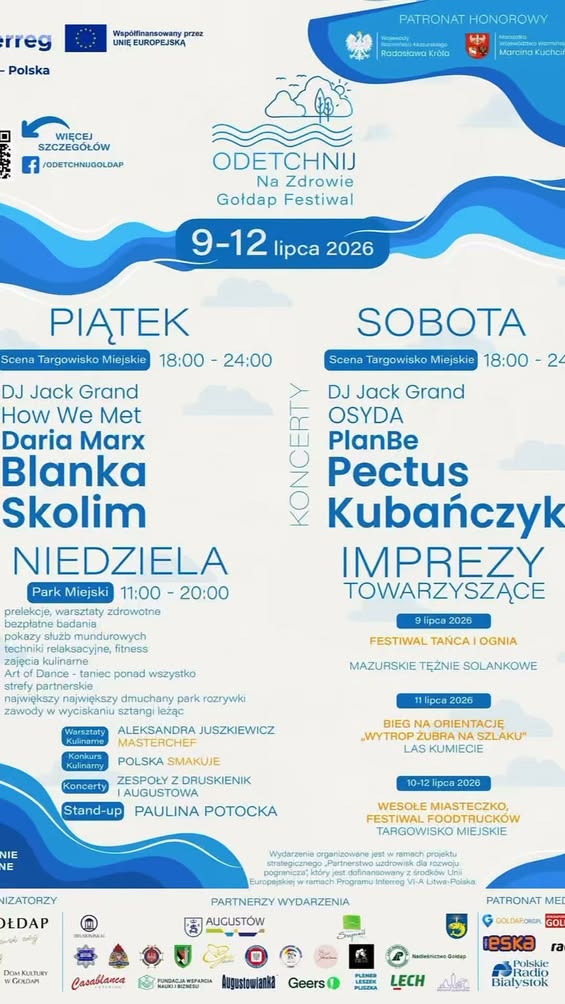 Odetchnij na zdrowie. Gołdap Festiwal 2026 już wkrótce