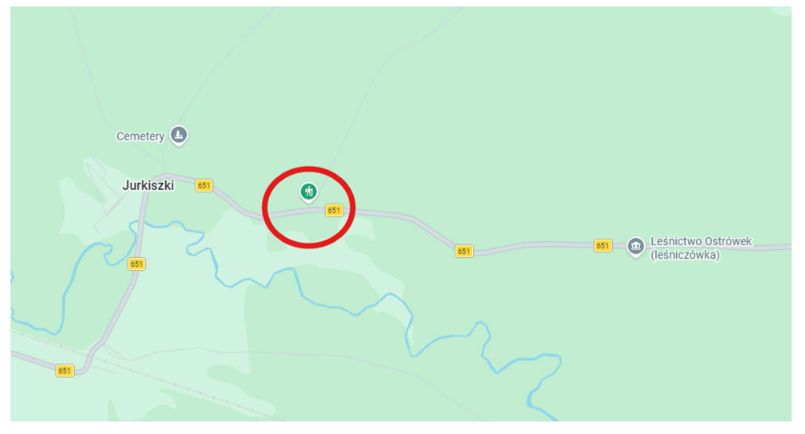 Utrudnienia w ruchu drogowym na drodze wojewódzkiej nr 651 w Jurkiszkach 12 sierpnia