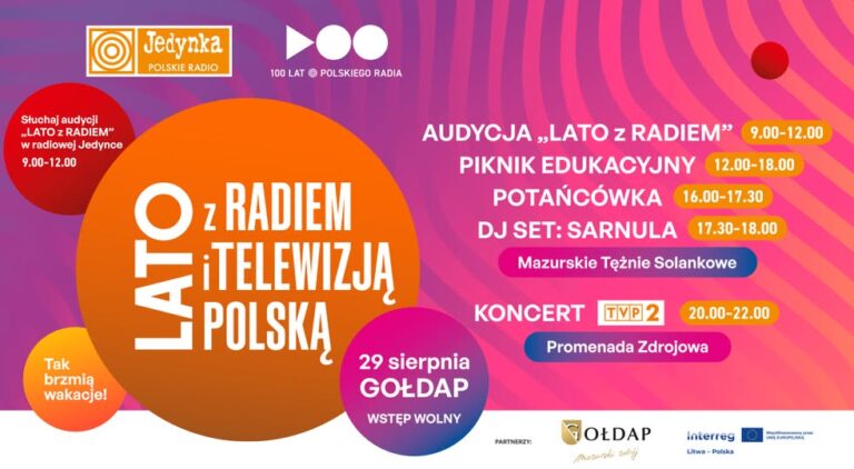 Lato z Radiem i Telewizją Polską w Gołdapi już jutro