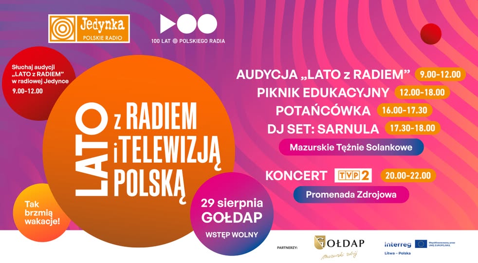 Lato z Radiem i Telewizją Polską w Gołdapi już jutro