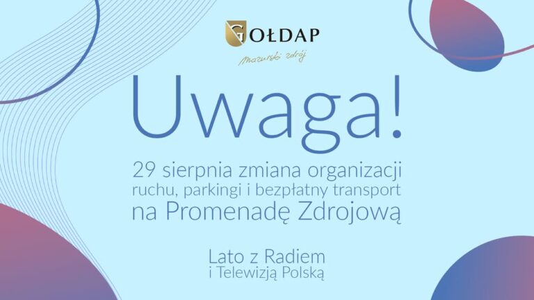 Zmiany w organizacji ruchu i bezpłatny transport na „Lato z Radiem i Telewizją Polską” w Gołdapi