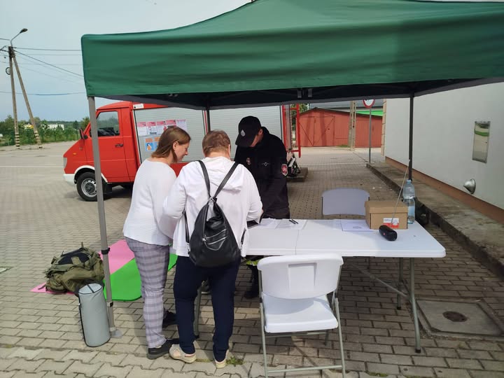 Trening w Akademii Ochrony Ludności w Baniach Mazurskich