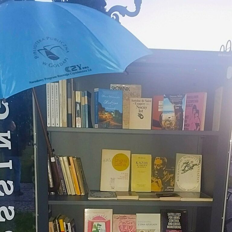 Zajrzyj do szafy bookcrossingowej w Parku Miejskim w Gołdapi